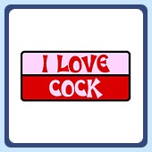 Do you love the Cock? Gay guys, bisexuals trannies and shemales buy the official I Love Cock t-shirt here.