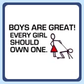 funny girls or women's t-shirts, boys are great everyone should own one.