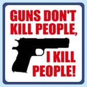 funny and offensive men's gun t-shirts, guns don't kill people i kill people.