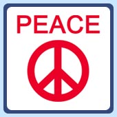 anti-war peace symbol sign t-shirts clothing and apparel