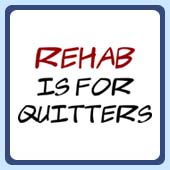 fun party t-shirts, humorous rehab is for quitters teeshirts and clothing