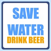 save water drink beer funny party t-shirts