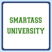 college student humor, the original smartass university t-shirt!