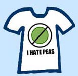 i hate peas t-shirt